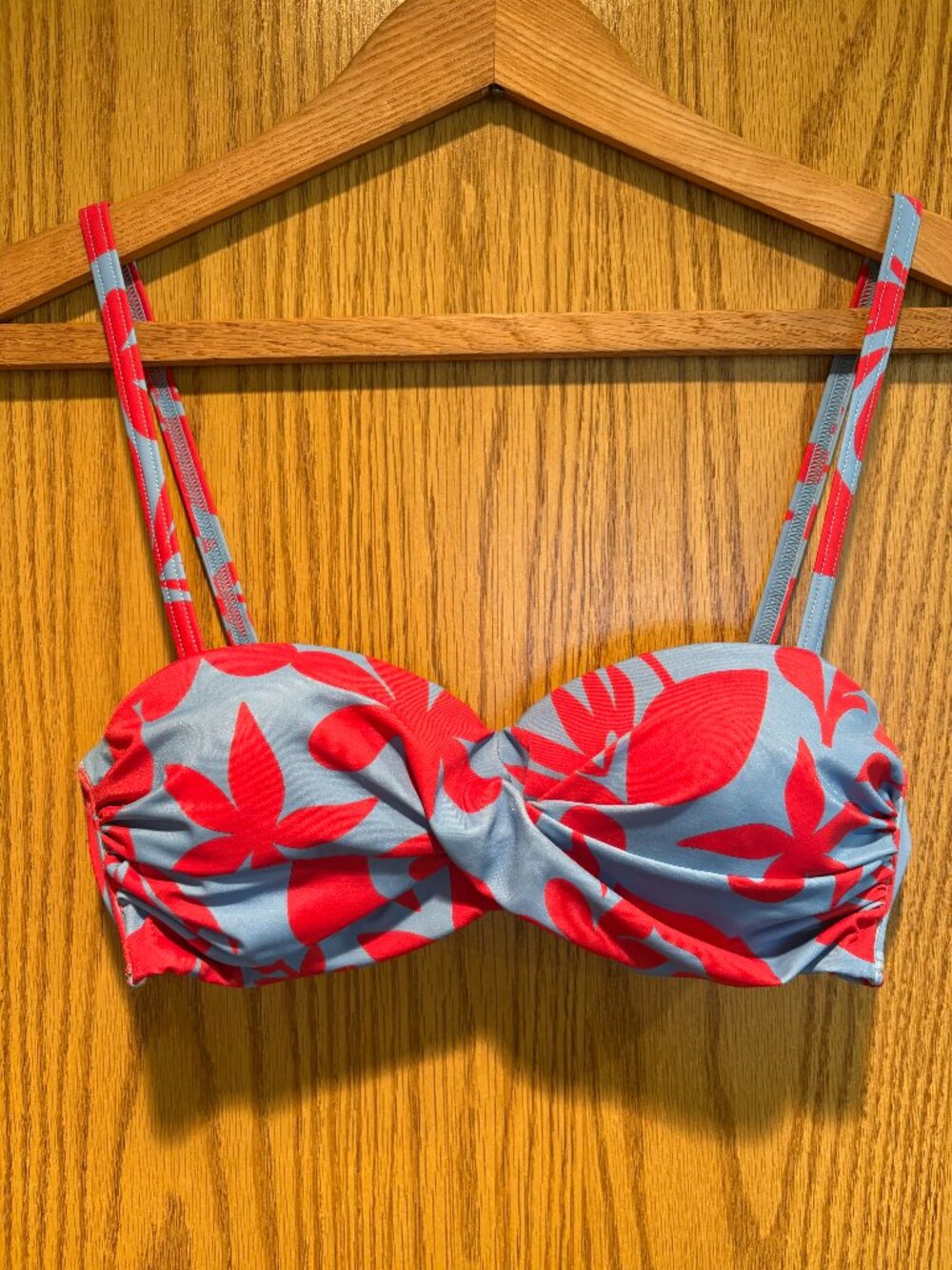 Boden Alacati Underwire Twist Floral Bikini Top 32B Convertible Straps